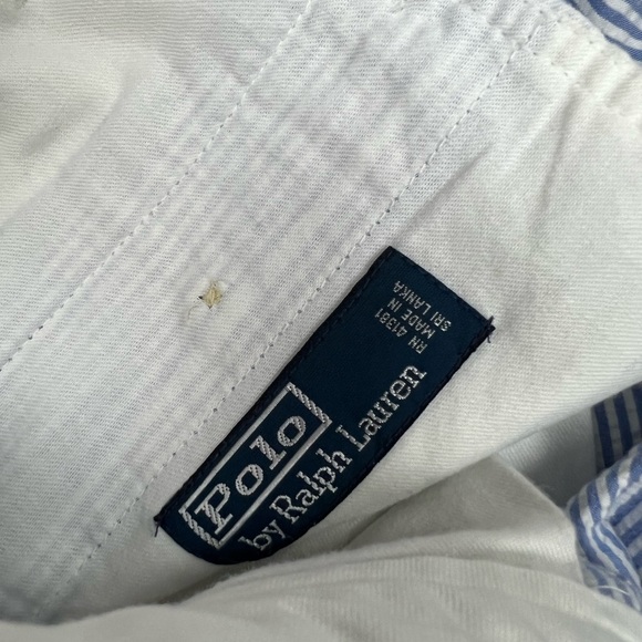 Polo Ralph Lauren Blue & White Seersucker Shorts 36 - Picture 4 of 6